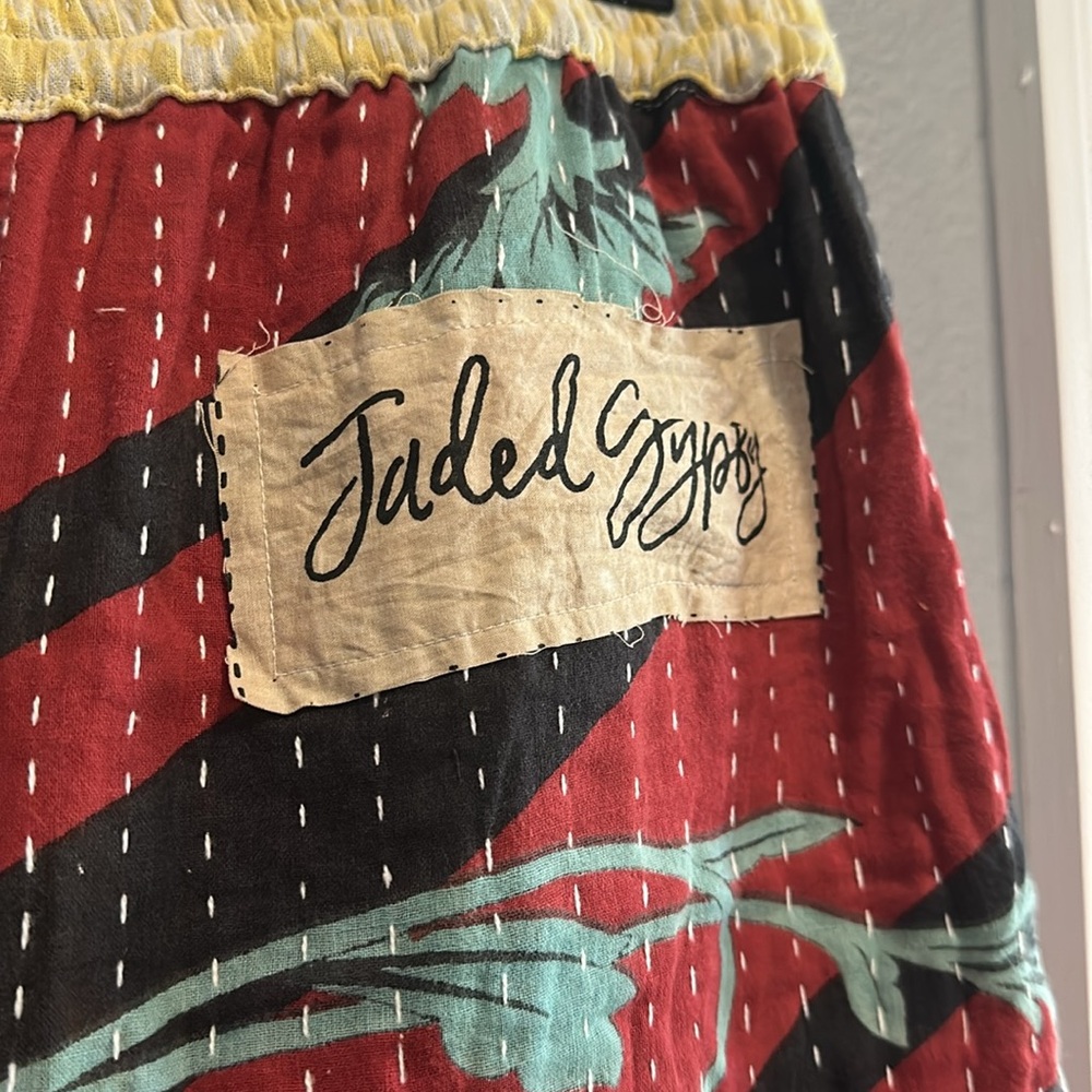 NWT Jaded Gypsy Kantha Sunrise Crop Pant - Picture 8 of 8